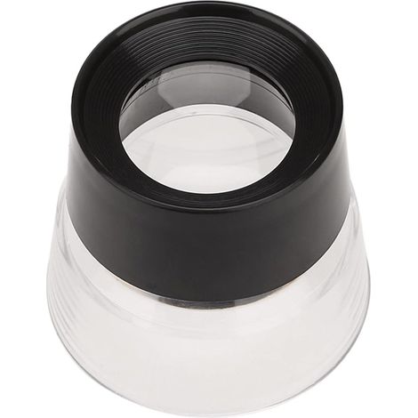 Sollbry Loupe de bijoutier 10X Loupe de poche pour réparation de montres, pièces de monnaie, pierres précieuses, timbres (5,1 x 4,7 cm, 2 pièces) (1/4)
