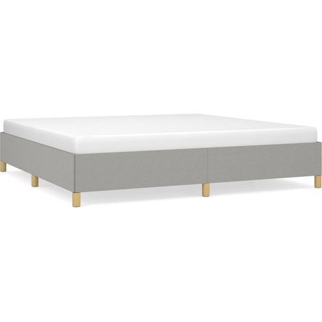 Maison Exclusive - Bettgestell ohne Matratze Hellgrau 200x200 cm