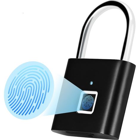 Serrure modèle 2025, serrure à empreinte digitale, antivol pour porte domestique, convient aux bagages, portes d'armoires, conteneurs de véhicules. (1/5)