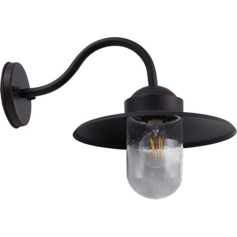[GEBRAUCHT] B-Ware Lindby Außenwandleuchte Bilma Rostfarben Alu Glas 29 Cm Wandlampe Lampe Leuchte