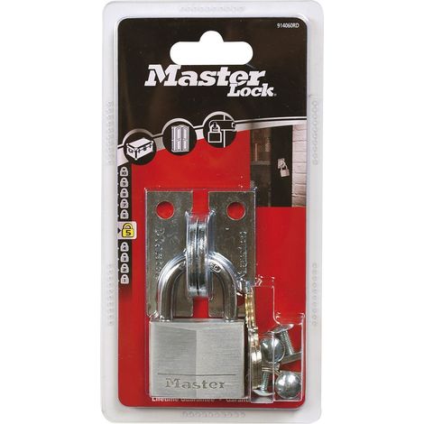 MASTER LOCK Vorhangschloss mit Winkelöse 40 mm SB