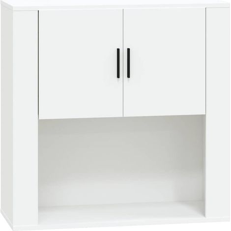 Maison Exclusive - Armario de pared madera contrachapada blanco 8 (1/5)