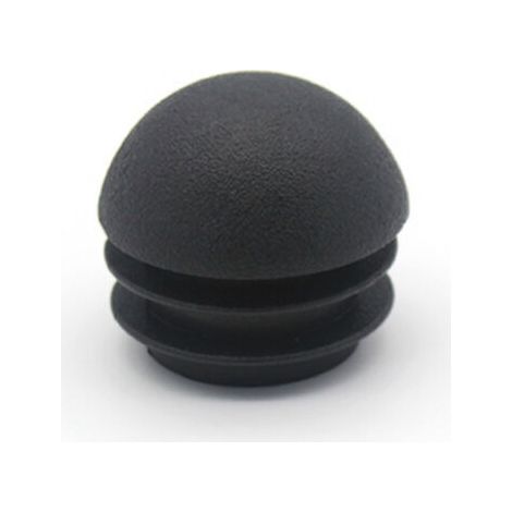 25mm Embout Bouchons pour Tube de Chaise de Rond Noirs Empiècements Embouts Ronds Bombés Nervurés Pour Pieds De Meubles Tables & Chaises 50 Pièces (1/5)