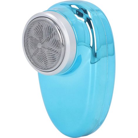 Mini tondeuse à barbe sans fil, en forme d'arc, rechargeable par USB, étanche, avec écran numérique, bleue. (1/5)
