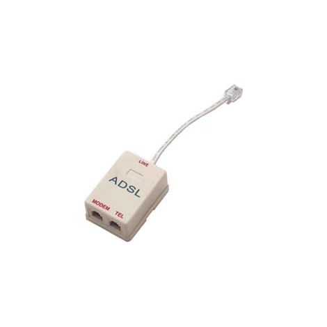 COMMUTATORE TELEFONICO 2 USCITE PLUG 6/2C PER LINEA ADSL    FANTON