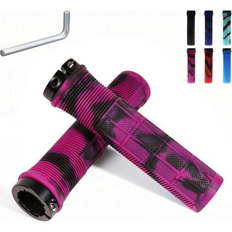 Fahrradgriffe 22mm Universal Ergonomisch Rutschfest mit Lock-On Design für MTB, Roller (1/5)