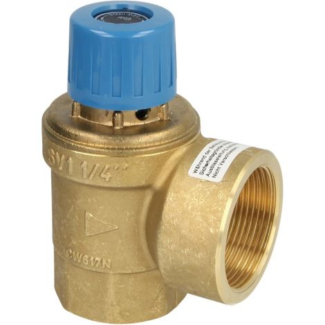 Soupape de sécurité 1 1/4'' pour eau potable 10 bar