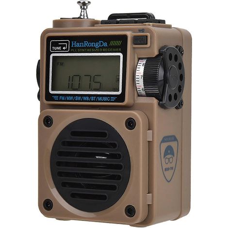 Tragbares FM/AM/OC/TF-Radio mit Wecker und leistungsstarkem Musikplayer
