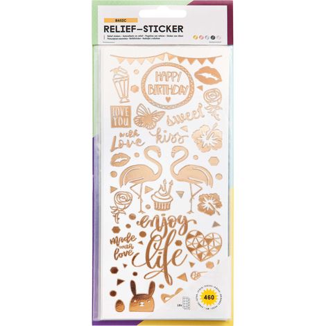 Relief-Sticker Basic 10 Blatt