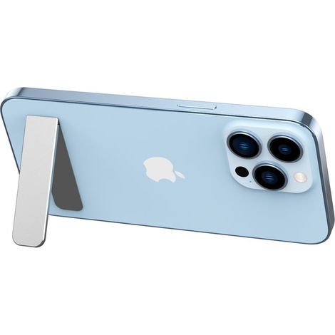 Support de téléphone portable ultra fin, réglable en alliage, support de téléphone portable, pliable, angle réglable pour téléphone portable, tablette, modèle universel (argenté) (1/5)