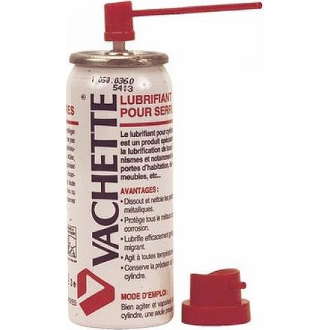 Aérosol Lubrifiant pour serrure et cylindre