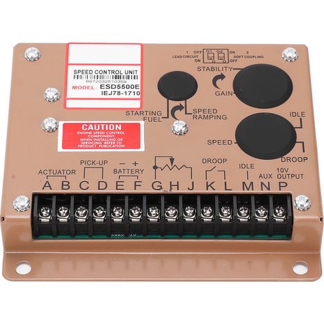 Module de commande électronique du régulateur de vitesse du moteur pour groupe électrogène ESD5500e 12 V/24 V CC