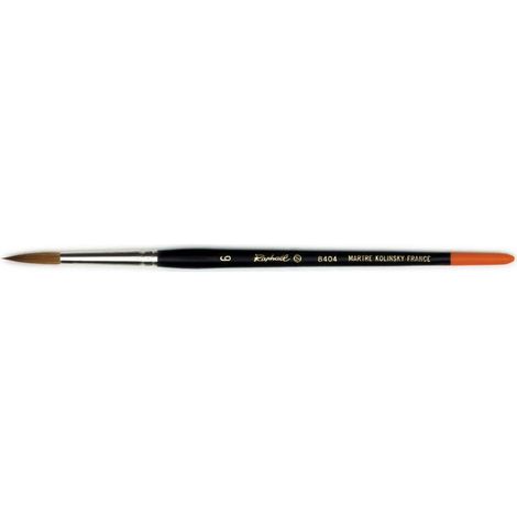 Pinceau - Rond - Aquarelle - Kolinsky S - Série 8404 - N°6 - Raphaël (1/2)