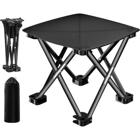 Tabouret de camping pliable et portable pour camping, pêche, jardinage, camping avec sac de transport, tabouret de camping portable pliable pour adultes, Petite chaise pliante ultra légère,L
