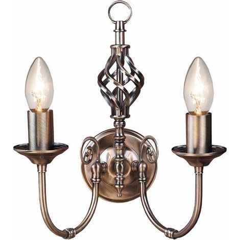 Applique da parete in ottone Aimee 3 luci E14 Reality (1/2)
