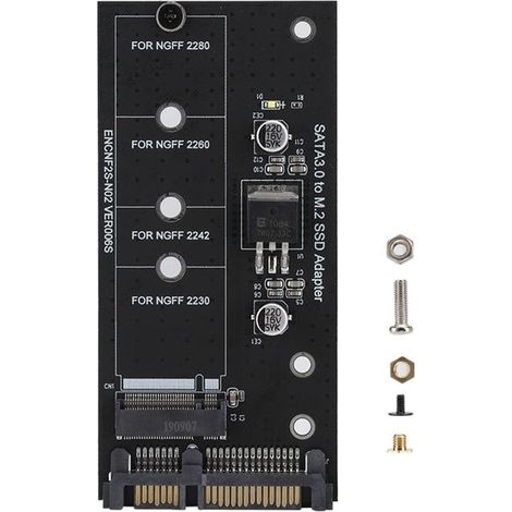 Adaptateur de disque dur SSD M.2 NGFF vers SATA 22 broches pour performances stables (1/4)