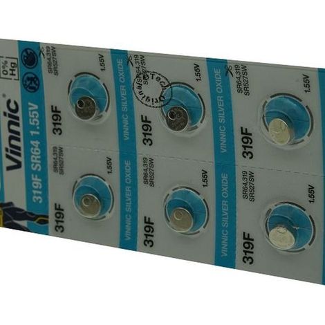 Pack de 10 piles Vinnic pour DURACELL D319 (1/2)