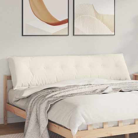 Rückenkissen Creme 200 x 50 cm Cordstoff