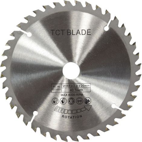 Kreissägeblatt mit 60 Zähnen, 165 mm Kreissägeblätter, TCT-Silber-Kreissägeblatt zum Schneiden von Kupfer, Eisen, Aluminium, Kunststoff und Holz (1/4)