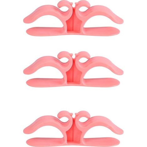 Organizzatore di cavi da cucina, 9,6 x 3 cm, piccolo avvolgicavo multifunzionale per elettrodomestici da cucina, rosa, 3 pezzi. (1/5)