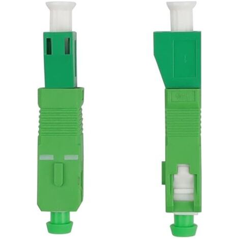 Connecteur Rapide Fibre Optique, 2 Pièces SC/APC Femelle Vers LC/APC Mâle, Vert Coupleur pour Fibres Optiques, Noyau en Céramique, pour Câbles Optiques et Panneaux de Brassage (1/5)