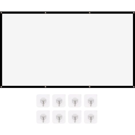 Écran de Projecteur Portable 100 Pouces, Pliable et Léger, Haute Définition pour Intérieur et Extérieur (1/5)