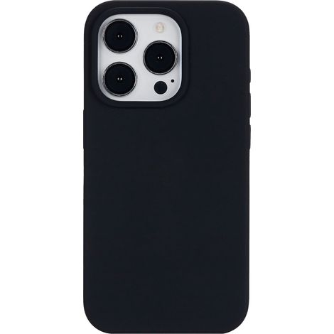 Custodia magnetica nera eSTUFF Infinite Rome per iPhone 15 Pro. Materiale: 51% PC riciclato, 25% silicone riciclato., ES67150027-bulk