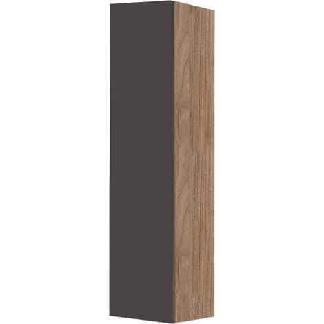 Armadio portascope 1 anta 40x182h in legno finitura Grafite/Noce (1/2)