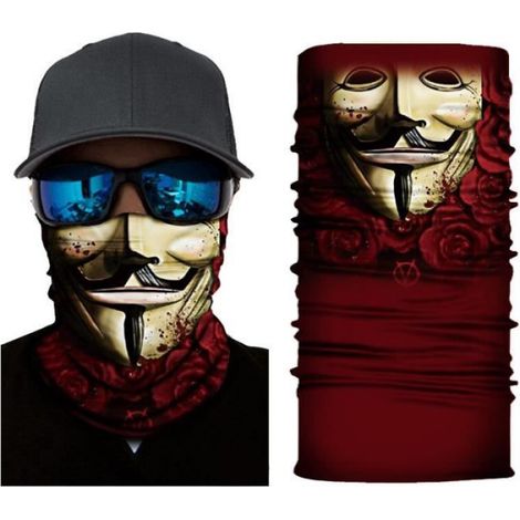 Cagoule - Avec Guêtre - Sans Couture - En Polyester - Protection Visage - Pour Homme - S117 - 1 Pièce (1/4)