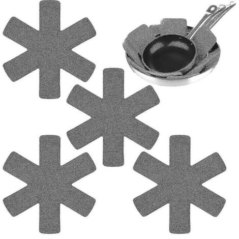 Dessous de plat en feutre résistant à la chaleur pour poêles à frire, ensemble empilable de 12 pièces, 3 tailles. (1/5)