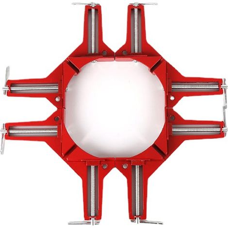 MIMOSON-4 pièces Pince à Angle Droit à 90 Degrés, Serre Joint Angle Droit Etau D'Angle Reglable à Bois Ensemble Pour Cadre Multi Photo Wedge Menuiserie Soudure (1/5)