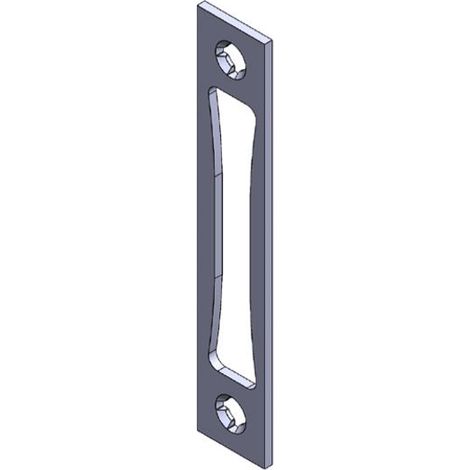 Gâche de serrure Stremler ASSA ABLOY inox 100 x 24 x 2,5 mm 2840.00.0