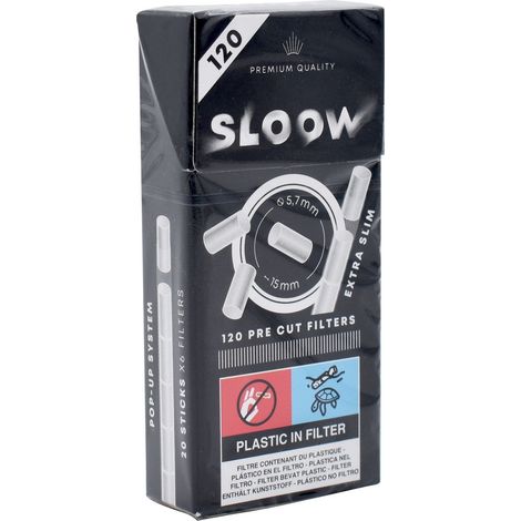 Filtri Slow 5,7 mm Extra Slim, 120 pezzi (1/3)