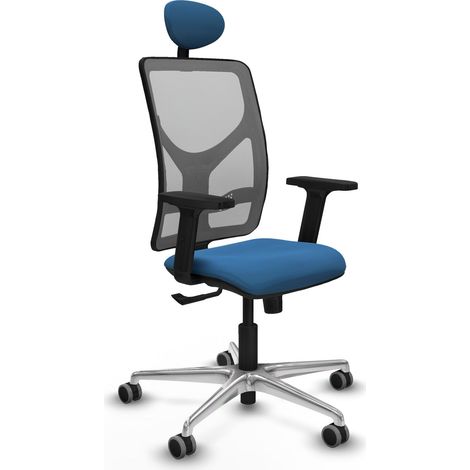 Stuhl piqueras y crespo Motilla hellblau Kunstleder Aluminium (1/2)