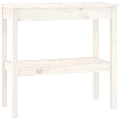 Maison Exclusive - Mesa consola de madera maciza de pino blanco 8 (1/5)