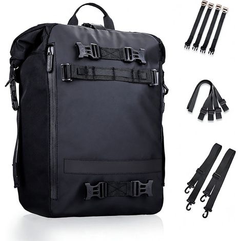 Motorradtasche mit großem Fassungsvermögen, wasserdichte Gepäcktasche, multifunktionale Satteltasche, Topcase-Tasche (1/5)