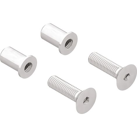 kit de fijación la-croisee ds7304 metal gris 3 tornillos 2 tapas
