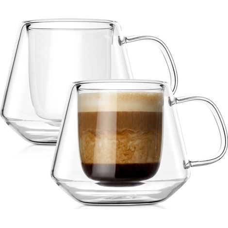 Doppelwandige Thermogläser für Kaffee und Tee, 170 ml, 2 Stück. (1/5)