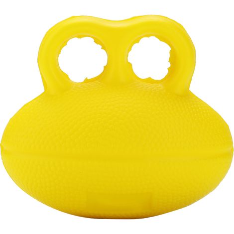 Ballon de rééducation pour la main - Améliore la force de préhension et la récupération des doigts - Jaune vif (1/5)