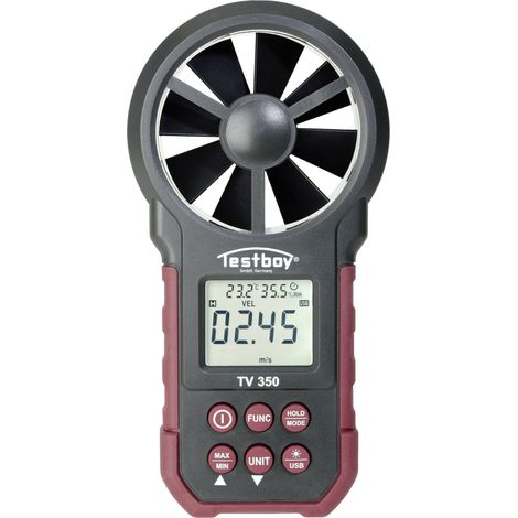 Testboy TV 350 Anémomètre 0.8 à 30 m/s C634072