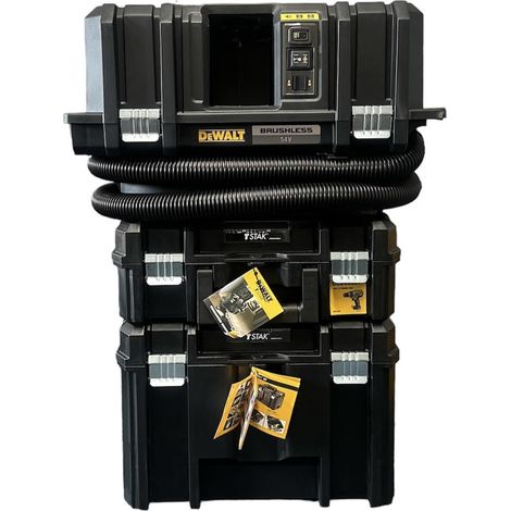 Dewalt DCV586MN-XJ Cordless FLexvolt Wet Dry Vacuum + 2x TSTAK Storage Cases