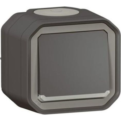 Legrand 069721L Interruptor Antracita 10AX (1/2)