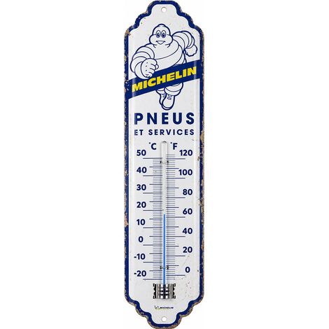 Thermomètre Michelin Bibendum métal vintage 28 cm (1/2)