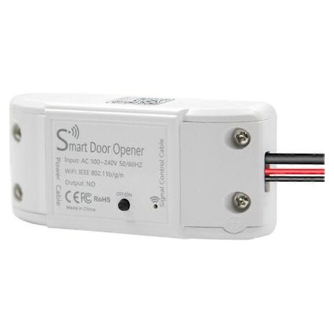 Interrupteur de porte de garage Wi-Fi, contrôleur de porte de portail intelligent, télécommande Smart Life compatible avec Siri, CarPlay et Alexa Home, prise européenne. (1/5)