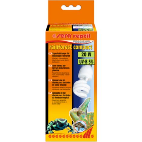 Sera Reptil Rainforest Compact 20 W - Iluminación Terrarios Tropicales