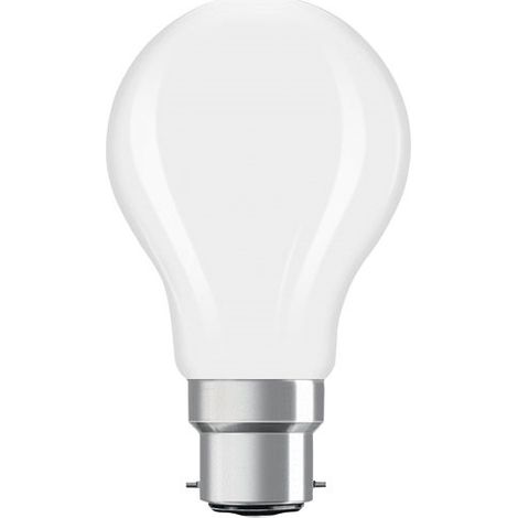 OSRAM Lampe LED  forme étoile filament A40, 4000 K blanc neutre, 3,4 W, B22d, dépolie, 470 lm, 15 000 h, pour plafonniers et lampadaires, non éblouissante (1/2)