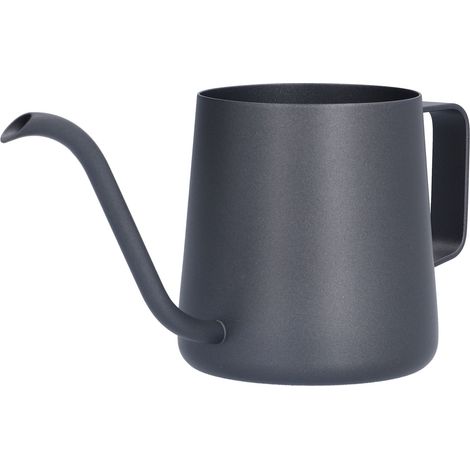 Kaffeekanne mit langem, schmalem Ausguss, lebensmittelechter Edelstahl, Schwanenhals-Teekessel für Zuhause und Büro (1/5)