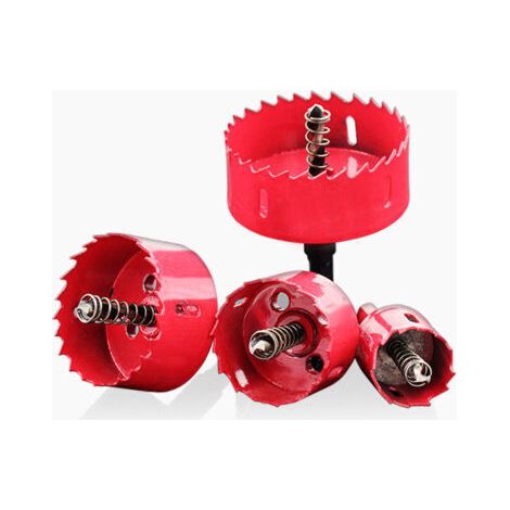 Scie cloche M42 de 80 mm avec adaptateur hexagonal pour fer, aluminium, plaques de plâtre, tuyaux, plastique, métaux, 1 pièce.