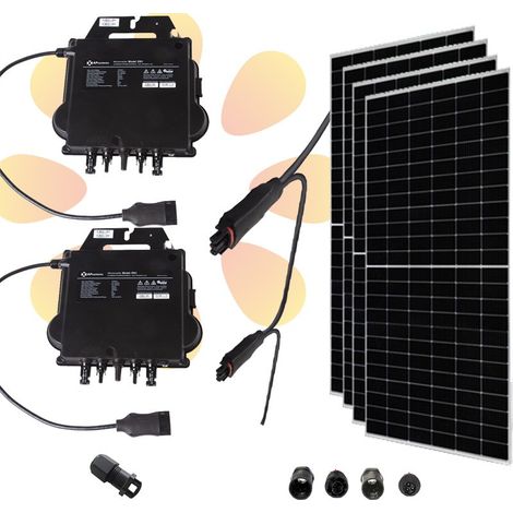 Kit solar autoconsumo 2020W con microinversores fotovoltaicos DS3-H 960W de Apsystems
