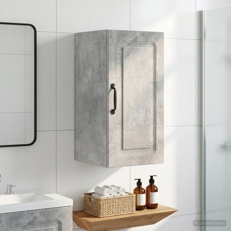 vidaXL Armario de pared para baño UTRECHT Gris Hormigón (1/5)